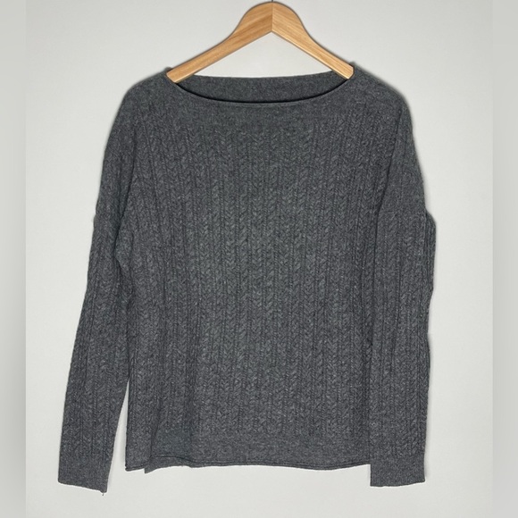 Vince Sweaters - Vince | Yak Wool Boat Neck Cable-knit Sweater, Small